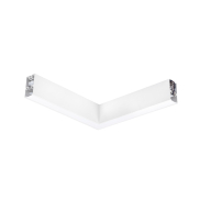 Nova Luce Dido - lineares Lichtprofil - 34,5 x 3,8 x 7 cm - 20W LED inkl. - weiß - warmweiße Lichtfarbe