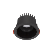 Nova Luce Luela - Einbaustrahler - Ø 11,5 cm - Einbaugröße Ø 10,5cm - inkl. 20W LED - schwarz