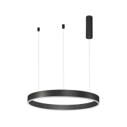 Nova Luce Motif - Pendelleuchte - Ø 60 x 120 cm - 40W dimmbare LED inkl. - Sand schwarz