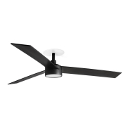 Faro Rudder L - Deckenventilator mit Licht und Einbaufassung - Ø 132 cm - matt schwarz