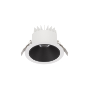 Nova Luce Brady - Einbaustrahler - Ø 14 x 9 cm - Ø 130 mm Einbaumaß - 20W LED inkl. - IP67- weiß mit schwarz