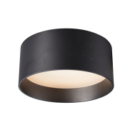VK Lighting Mos – Außen-Deckenleuchte – Ø 18,5 x 8 cm – 17W LED inkl. – IP44 – schwarz