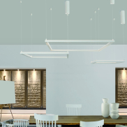 Nova Luce Eterna - Hängeleuchte - 100 x 100 x 120 cm - 50W dimmbare LED inkl. - sandweiß