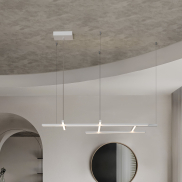 Nova Luce Pace - Hängelampe - 102 x 204 x 80 cm - 83W dimmbar LED inkl.- Sand Weiß