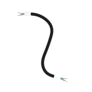 Creative Cables - Flexibler Schlauch mit Textilüberzug - 30 cm - weiß