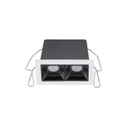 Nova Luce Akira - Einbaustrahler - 7,5 x 4,5 cm - 68 x 37 mm Einbaumaß - inkl. 5W LED - schwarz - warmweiß