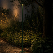 VK Lighting Jade - Gartenpfahl inkl. Fuß und Erdspieß - Ø 7 x 83,4 cm - 1W LED inkl. - IP65 - grün