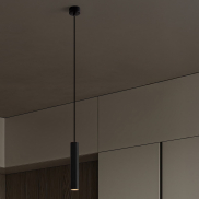 Nova Luce Mor - Pendelleuchte - Ø 4 x 200 cm - schwarz