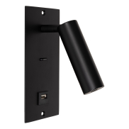 Projectlight Victoria USB - Wandeinbauleuchte - 8 x 16 x 16 cm - schwarz