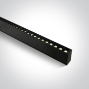 ONE Light LED Linear Profiles - Decken-/Hängelampe - 130 x 7 x 3,5 cm - einstellbare Helligkeit 20W/30W/40W LED inkl. - schwarz - einstellbare Lichtfarbe