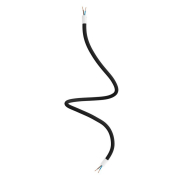 Creative Cables - Flexibler Schlauch mit Textilüberzug - 90 cm - weiß