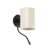 Faro Guadalupe - Wandleuchte - 17 x 23,5 x 42 cm - 1W LED inkl. - schwarz und beige