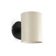 Faro Guadalupe - Wandleuchte - 17 x 23,5 x 23 cm - schwarz und beige