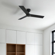 Faro Rudder S - Deckenventilator - Ø 106 cm - matt schwarz und walnuss