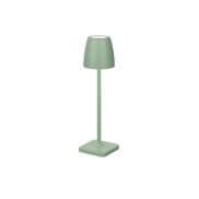 Nova Luce Colt - tischleuchte mit usb-anschluss - Ø 8 x 30 cm - 2W dimmbare LED inkl. - IP54 - olivgrün