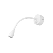 Nova Luce Flex - Wandleuchte mit Schalter - Ø 7 x 30 cm - 3W LED inkl. - weiß