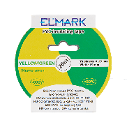 Elmark PVC-Isolierband 19mm - 20 Meter Länge - gelb/grün