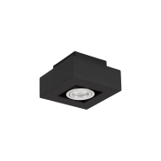 Nova Luce Robin - Aufbaustrahler - 14,5 x 14,5 x 8,6 cm - schwarz