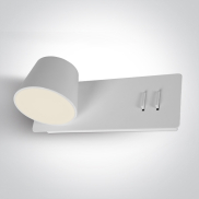 ONE Light Reading Spots - Wandleuchte mit Schalter - 22 x 12 x 8 cm - 6W + 4W LED inkl - weiß [dupliziert].