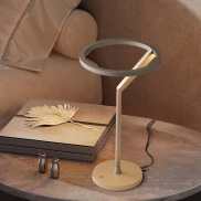 Nova Luce Tilia - Tischleuchte - Ø 22 x 38 cm - 16W dimmbar LED inkl. - Mokka Kaffee