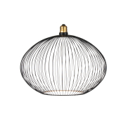 Segula Floating Globe Filo LED Oval - Ø 30 cm - E27 - 6W dimmbar - 2200K - schwarz