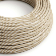 Creative Cables - Textilkabel - pro 100 cm - Jute und Baumwolle