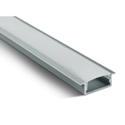 ONE Light - LED-Einbauprofil - 3 x 1 cm - 200 cm Länge - Aluminium