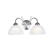 Searchlight Milanese - Wandleuchte - 40 x 19 cm - satiniert silber