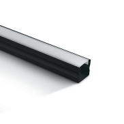 ONE Lichtprofil mit Diffusor - 200 cm - schwarz und opal