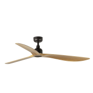 Faro Outwood L - deckenventilator - Ø 150 cm - IP44 - dunkelbraun und eiche