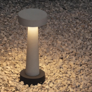 Nova Luce Cram - Gartenpfosten - Ø 11,5 x 30 cm - 5W LED inkl. - IP65 - Sand