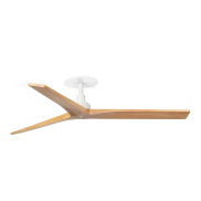 Faro Klim M - Deckenventilator mit Einbaufassung - Ø 125 cm - matt Weiß und Kiefer