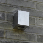 Nordlux Canto Kubi 2 - Außenwandleuchte - 8,7 x 10,4 x 10 cm - 2 x 5W LED inkl. - IP44 - Metall verzinkt