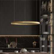 Nova Luce Elowen - Pendelleuchte - Ø 98 x 150 cm - 106W dimmbare LED inkl - gold