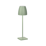 Nova Luce Colt - tischleuchte mit usb-anschluss - Ø 11 x 38 cm - 2W dimmbare LED inkl. - IP54 - olivgrün