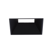 Nova Luce - quadratischer Innenrahmen - 75 x 75 mm - schwarz