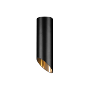 Nova Luce Oslo - Aufbaustrahler - Ø 6 x 15 cm - schwarz und gold