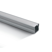 ONE Lichtprofil mit Diffusor - 200 cm - Aluminium und Opal
