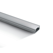ONE Lichtprofil mit Diffusor - 200 cm - Aluminium und Opal