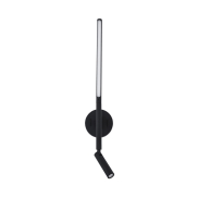 Nova Luce Handy - Wandleuchte mit Schalter - 13,6 x 2 x 55 cm - 6W + 3W LED inkl. - sand schwarz
