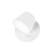 Nova Luce Amadeo - Wandleuchte mit Schalter - 12 x 12 x 12 cm - 6W LED inkl. - weiß