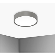 Century Italia Blanca Luxe - Deckenleuchte - Ø 30 x 7 cm - 17W LED inkl. - grau
