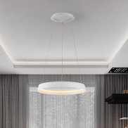 Nova Luce Ormi - Hängelampe - Ø 45 x 150 cm - 38W dimmbar LED inkl. - Sand Weiß