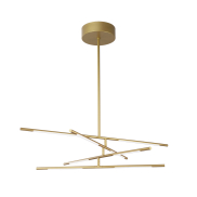 Nova Luce Raccio - Pendelleuchte - 84 x 80 x 81 cm - 40W dimmbare LED inkl - Goldmessing