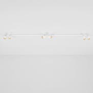 Nova Luce Oso - Aufbaustrahler - 200 x 3,5 x 10,5 cm - weiß