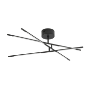 Nova Luce Raccio - Deckenleuchte - 84 x 77 x 25,5 cm - 30W dimmbare LED inkl. - schwarz
