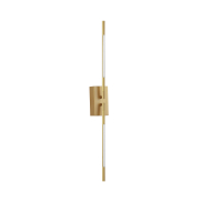 Nova Luce Raccio - Wandleuchte - 12 x 6 x 74 cm - 9,2W LED inkl. - Goldmessing