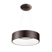 Nova Luce Rando - Pendelleuchte - Ø 45 x 120 cm - 32W dimmbare LED inkl - kaffeebraun