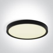ONE Light Plafo - Deckenleuchte - Ø 50 x 2,7 cm - 40W LED inkl. - schwarz
