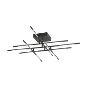 Nova Luce Raccio - Deckenleuchte - 94,5 x 94,5 x 21 cm - 48W dimmbare LED inkl. - schwarz